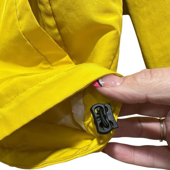 VTG Peanuts Worldwide Snoopy Yellow Boys Size 12 Large Hooded Raincoat Jacket - Picture 6 of 16